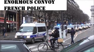 enormous convoy of the French police [upl. by Joell]