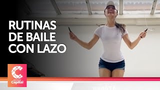 Catalina Rodríguez crea rutinas de baile con un lazo [upl. by Elocal451]