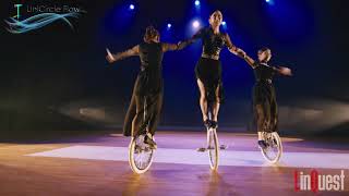 UniCircle Flow All That Jazz Trio on STAGE 一輪車演技 Unicycle Dance [upl. by Tsirhc190]