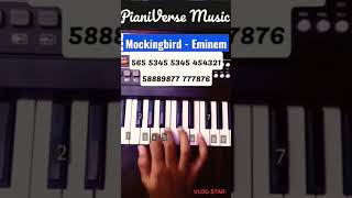 Mockingbird  Eminem Piano Tutorial viral shorts [upl. by Gnanmas163]