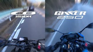 CB250Rとジクサー250ってどう違うの？【試乗番外編】 [upl. by Giana]