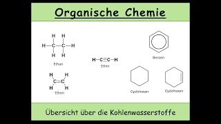 Kohlenwasserstoffe Übersicht über die Kohlenwasserstoffe in der organischen Chemie 3 [upl. by Solegnave]