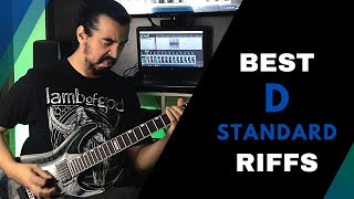 TOP 10 D STANDARD RIFFS  The best guitar riffs [upl. by Miarzim]