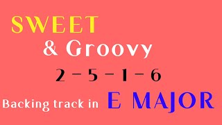 Groovy Funk Sweet Backing track 2516 in E Major  HW backing track [upl. by Laney]