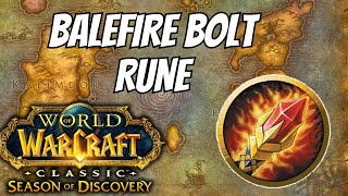 Balefire Bolt Rune for Mages  Phase 3 Season of Discovery [upl. by Dearman]