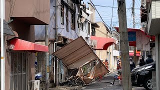 岡山市北区奉還町で早朝から火災発生。４軒焼ける火事の現場。岡山ニュース [upl. by Fornof]