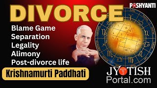 Krishnamurti Paddhati rules relating to Divorce  KP astrology [upl. by Wanonah]