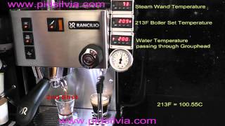 How Rancilio Silvia Espresso Machine works with PID Control consecutive shots [upl. by Enram]