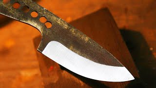 HOW TO MAKE A KNIFE BEVEL Trollsky Knifemaking [upl. by Halil]