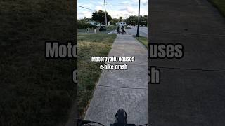 Ebike Forgets To Look Both Ways When Crossing Road  TyTheCarGuy1 motorcycle fyp crash [upl. by Ardnaz]