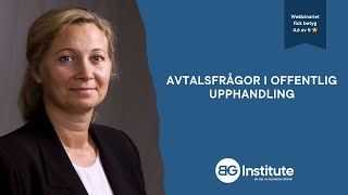 Avtalsfrågor i offentlig upphandling [upl. by Calie649]