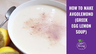 How to make Avgolemono Soup [upl. by Ardnuasac253]