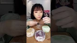 CREAM MOCHI Mukbang  Desserts Eating Challenge shorts eating asmr mukbang food yummy cake [upl. by Beeck]