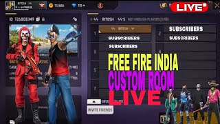 NameRitesh123 is live Free fire Max live Custom room Live [upl. by Lawford]