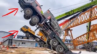 Heavy machinery fail compilation【E2】 Crane fail excavator accident car accident [upl. by Wilkins]