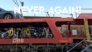 Austria Motorail FAIL Is the R1250 GSA TOO BIG Vienna Motorcycle Train [upl. by Anirdnaxela]