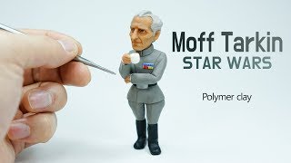 Moff Tarkin Star Wars  Polymer Clay Tutorial [upl. by Boswall]