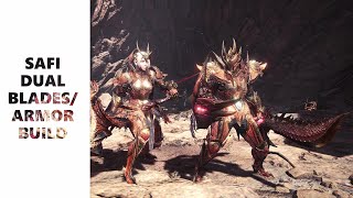 MHW Iceborne  Safijiiva Armor Build  Dual Blades Build  Aussie Hunter [upl. by Esydnac]