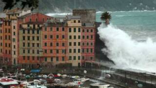 Camogli Mareggiata 30 Ott 2008 di Elisabetta Pinottiwmv [upl. by Heyra]