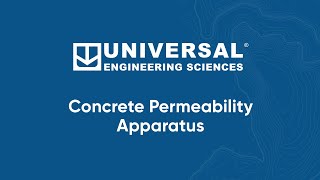 UES Concrete Permeability Testing [upl. by Wilfreda]