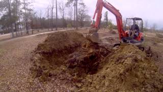 Digging out a Pine Stump [upl. by Balough]