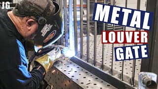 Metal Louver Gate Build  JIMBOS GARAGE [upl. by Rockafellow]