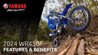 2024 WR450F  Features amp Benefits [upl. by Rowen]