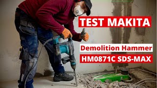 Makita HM0871C SDSmax Breekhamer getest door een pro [upl. by Cora]