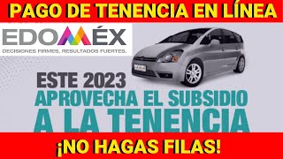 PAGO DE TENENCIA quotEN LÍNEAquot DE MOTO O CARRO ESTADO DE MÉXICO 2023  TRÁMITES  FÁCIL Y RÁPIDO SEMOVI [upl. by Lienad]