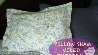 How to make a Pillow Sham DIY Tutorial amp Giveaway [upl. by Tengdin]