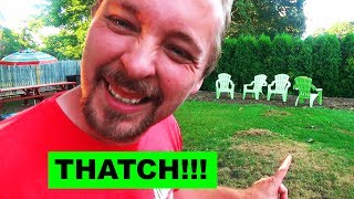 Fall Lawn Dethatching  Why and How to DeThatch Your Lawn the Easy Way [upl. by Sly]