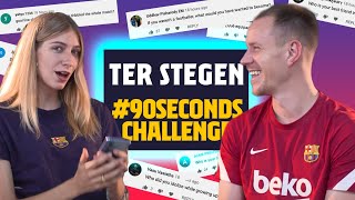 WOULD YOU RECORD A SONG WITH MEMPHIS  Ter Stegen 90secondschallenge [upl. by Ahsital]