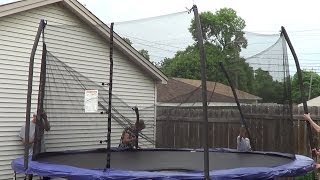 How to Set Up A Trampoline [upl. by Akimyt]