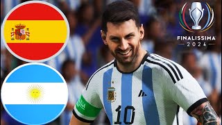 Spain vs Argentina  Finalissima Prediction 2024  All Goals Highlights  FIFA [upl. by Rheingold]