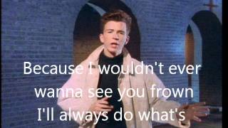 Rick Astley Together Forever lyrics [upl. by Netsoj]