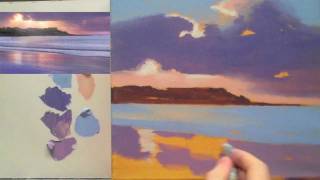 Acrylic landscape painting techniques Lessons for beginners Part 3 [upl. by Mackintosh]