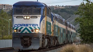 4K  Extreme Railfanning in San Diego Amtrak Coaster Metrolink amp BNSF Trains in Early 2018 [upl. by Egbert783]