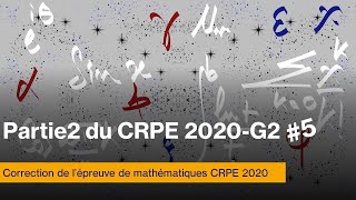 Correction de lépreuve de mathématiques CRPE session 2020 Groupement 2 5 [upl. by Havot]