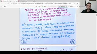 Macroeconomia III  Aula 6  Modelo de Solow com tecnologia parte 1 [upl. by Annua]