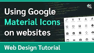 How to Use Googles Material Icons on Your Websites [upl. by Sirtaeb]