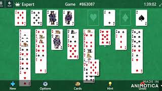 Freecell  game 863087 [upl. by Aihsit]