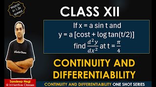 ONE SHOT DIFFERENTIATION CBSE CLASS 12 EXAMINATION IMPORTANT QUESTIONS Previous year questions PYQs [upl. by Fayina715]