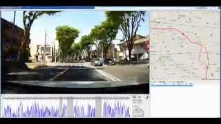 GPSドラレコ 地図付再生ソフト RegistratorViewer [upl. by Merline252]