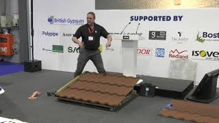 Jewson Live Demo Zone  Redland Roof tiles [upl. by Atnoid]