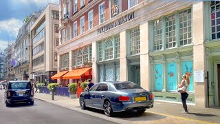 Summer in St James’s London Walk  Pall Mall amp Jermyn Street 4K HDR [upl. by Ries190]