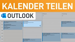 📅 Outlook Kalender freigeben Termine mit Kollegen amp Familie teilen [upl. by Eifos]