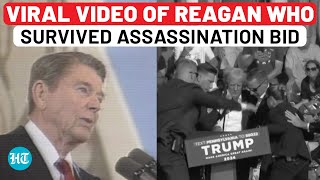 Trump Attack When Former President Ronald Reagan Joked About Assassination Attempt ‘Missed Me’ [upl. by Ahsiatal]