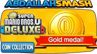 🥇 How To Earn ALL Coin Collection GOLD MEDALS In New Super Mario Bros U Deluxe [upl. by Tenom]