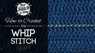 How to Crochet the Whip Stitch Seam [upl. by Etnahs442]