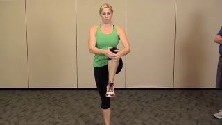 Dynamic Warmup Exercises  How to perform Knee to Chest Stretch [upl. by Alaek]